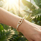 💎 Women's Gold Plated Chain Bracelet with Cubic Zirconia