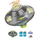 🛸 SMART ROTATING UFO BUBBLE MACHINE — 360° Auto-Rotation | Rechargeable | RGB Lights & Remote 🎉