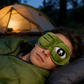 😂 Sad Frog Sleep Mask with 3D Raised Eyes — A Cute, Comfy & Fun Way to Block Out the World