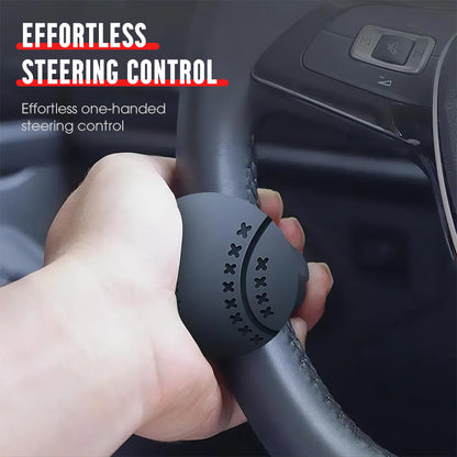🔄 Steering Wheel Knob with 360° Smooth Rotation — Effortless One-Handed Driving & Parking Aid