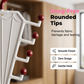 🚪 Space-Saving Wall Hook Organiser — V-Shaped Double Hooks for Coats, Hats, Bags & Keys