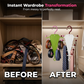 🚪 Space-Saving Wall Hook Organiser — V-Shaped Double Hooks for Coats, Hats, Bags & Keys