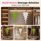 🚪 Space-Saving Wall Hook Organiser — V-Shaped Double Hooks for Coats, Hats, Bags & Keys