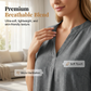 🧵 Soft & Breathable V-Neck Blouse — Stretchy Lightweight Top for Spring, Summer & Autumn