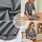 🧵 Soft & Breathable V-Neck Blouse — Stretchy Lightweight Top for Spring, Summer & Autumn