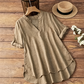 🧵 Soft & Breathable V-Neck Blouse — Stretchy Lightweight Top for Spring, Summer & Autumn