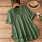 🧵 Soft & Breathable V-Neck Blouse — Stretchy Lightweight Top for Spring, Summer & Autumn