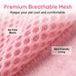 🐾 Breathable Mesh Dog Harness Vest — Lightweight, No-Pull Control & Reflective for Night Walks