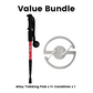 🦵 Shock-Absorbing Aluminium Trekking Poles — Reduces Joint Strain, Ergonomic Cork Grip & Adjustable Length