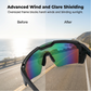 🚴 Cycling & Running Sunglasses with UV400 Protection — Wraparound Shield, Anti-Glare Lenses & Secure Grip for High-Intensity Sports