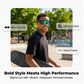 🚴 Cycling & Running Sunglasses with UV400 Protection — Wraparound Shield, Anti-Glare Lenses & Secure Grip for High-Intensity Sports