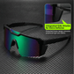 🚴 Cycling & Running Sunglasses with UV400 Protection — Wraparound Shield, Anti-Glare Lenses & Secure Grip for High-Intensity Sports