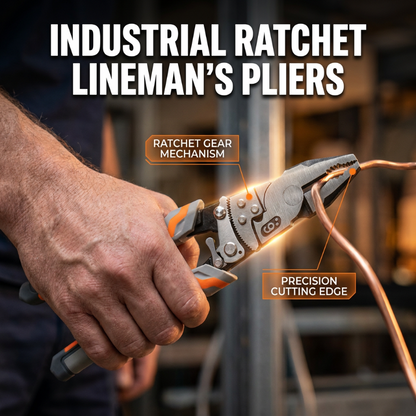 🔧 Heavy-Duty Ratchet Cable Cutter — Effortless Cutting for Copper & Aluminium