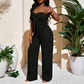 👗 STRAPLESS HIGH-WAISTED WIDE-LEG JUMPSUIT — Wedding Guest & Evening Style | Effortlessly Elegant One-Piece ✨
