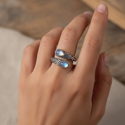 🌿 Versatile Open Ring with Delicate Zircon Sparkle