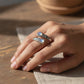 🌿 Versatile Open Ring with Delicate Zircon Sparkle