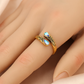 🌿 Versatile Open Ring with Delicate Zircon Sparkle