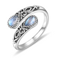 🌿 Versatile Open Ring with Delicate Zircon Sparkle