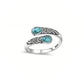 🌿 Versatile Open Ring with Delicate Zircon Sparkle