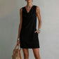 ✨ Slim Fit Cowl Neck Midi Dress with Silky Drape
