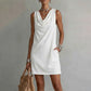 ✨ Slim Fit Cowl Neck Midi Dress with Silky Drape