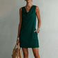 ✨ Slim Fit Cowl Neck Midi Dress with Silky Drape