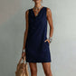 ✨ Slim Fit Cowl Neck Midi Dress with Silky Drape