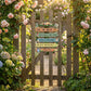 🌸 Decorative Wooden Hanging Plaque for Garden, Porch & Shed
