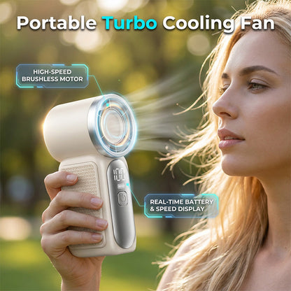 🏖️ Summer Essential: Portable Hand Fan with Powerful Airflow