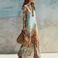 🌸Women's Elegant Retro Print Maxi Dress