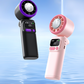 🧊 Handheld Cooling Fan with Ice Compress Plate