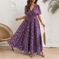 🔥50% OFF!✈️Free Shipping🔥Women's Elegant Floral V-Neck Dress⌛Limited-time free gift🎁