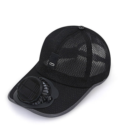 🌿 Solar Fan Baseball Cap — Lightweight & Breathable, Hands-Free Cooling for Hiking & Travel