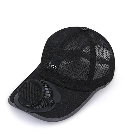 🌿 Solar Fan Baseball Cap — Lightweight & Breathable, Hands-Free Cooling for Hiking & Travel