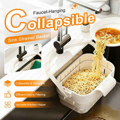 ✨Collapsible Faucet-Hanging Sink Strainer Basket