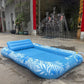 Inflatable Tanning Pool Lounger Float with Pillow