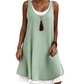 🎭 Versatile Sleeveless Faux Two-Piece Dress