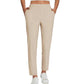 🏢 Comfort Stretch High-Waist Trousers with Zip Pockets— Lightweight Fabric for Work, Travel & Weekends