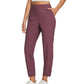 🏢 Comfort Stretch High-Waist Trousers with Zip Pockets— Lightweight Fabric for Work, Travel & Weekends