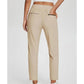 🏢 Comfort Stretch High-Waist Trousers with Zip Pockets— Lightweight Fabric for Work, Travel & Weekends