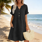🏖️ Summer-Ready V-Neck Tunic Dress — Breezy, Comfortable & Packable for Holidays