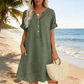🏖️ Summer-Ready V-Neck Tunic Dress — Breezy, Comfortable & Packable for Holidays