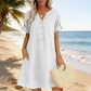 🏖️ Summer-Ready V-Neck Tunic Dress — Breezy, Comfortable & Packable for Holidays