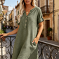 🏖️ Summer-Ready V-Neck Tunic Dress — Breezy, Comfortable & Packable for Holidays