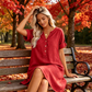 🏖️ Summer-Ready V-Neck Tunic Dress — Breezy, Comfortable & Packable for Holidays