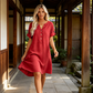 🏖️ Summer-Ready V-Neck Tunic Dress — Breezy, Comfortable & Packable for Holidays