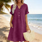 🏖️ Summer-Ready V-Neck Tunic Dress — Breezy, Comfortable & Packable for Holidays