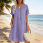 🏖️ Summer-Ready V-Neck Tunic Dress — Breezy, Comfortable & Packable for Holidays