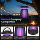 🔋 Rechargeable Portable Bug Zapper with UV Light — Cordless Mosquito Killer for Indoor