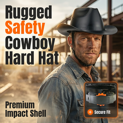 🪖 Cowboy Style Wide Brim Safety Helmet